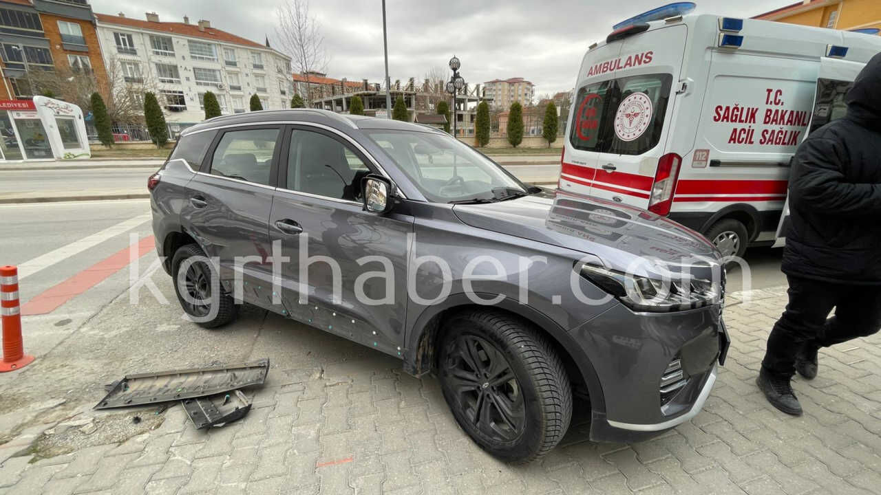 Karamanda Suv Aracla Motosiklet Carpisti 1 Yarali6