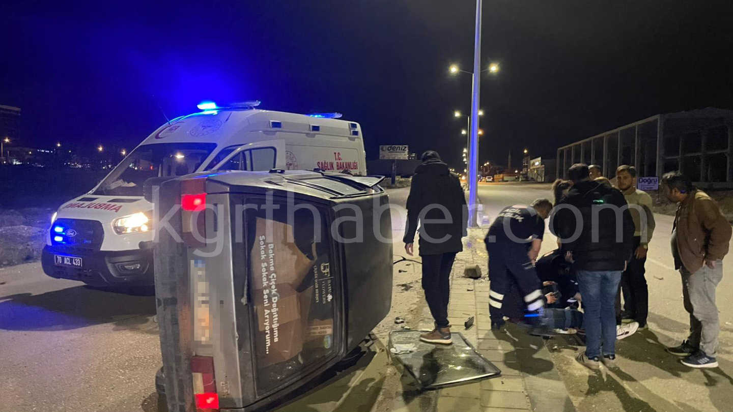 Kontrolden Cikan Otomobil Yan Yatti 2 Yarali2