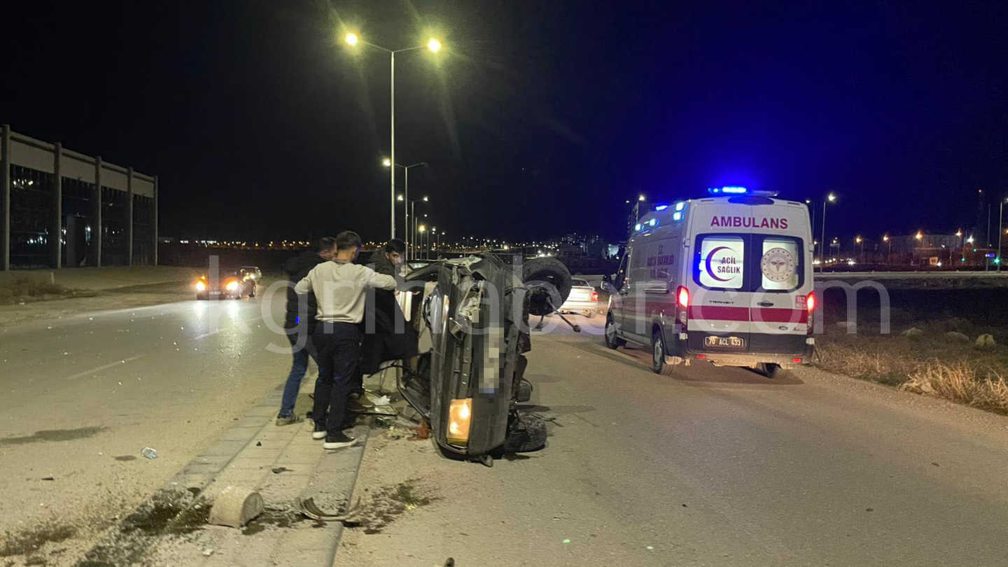 Kontrolden Cikan Otomobil Yan Yatti 2 Yarali5