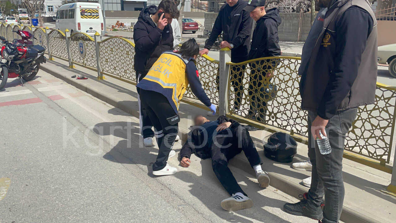 Cipe Arkadan Carpan Motosikletli Genc Yaralandi1