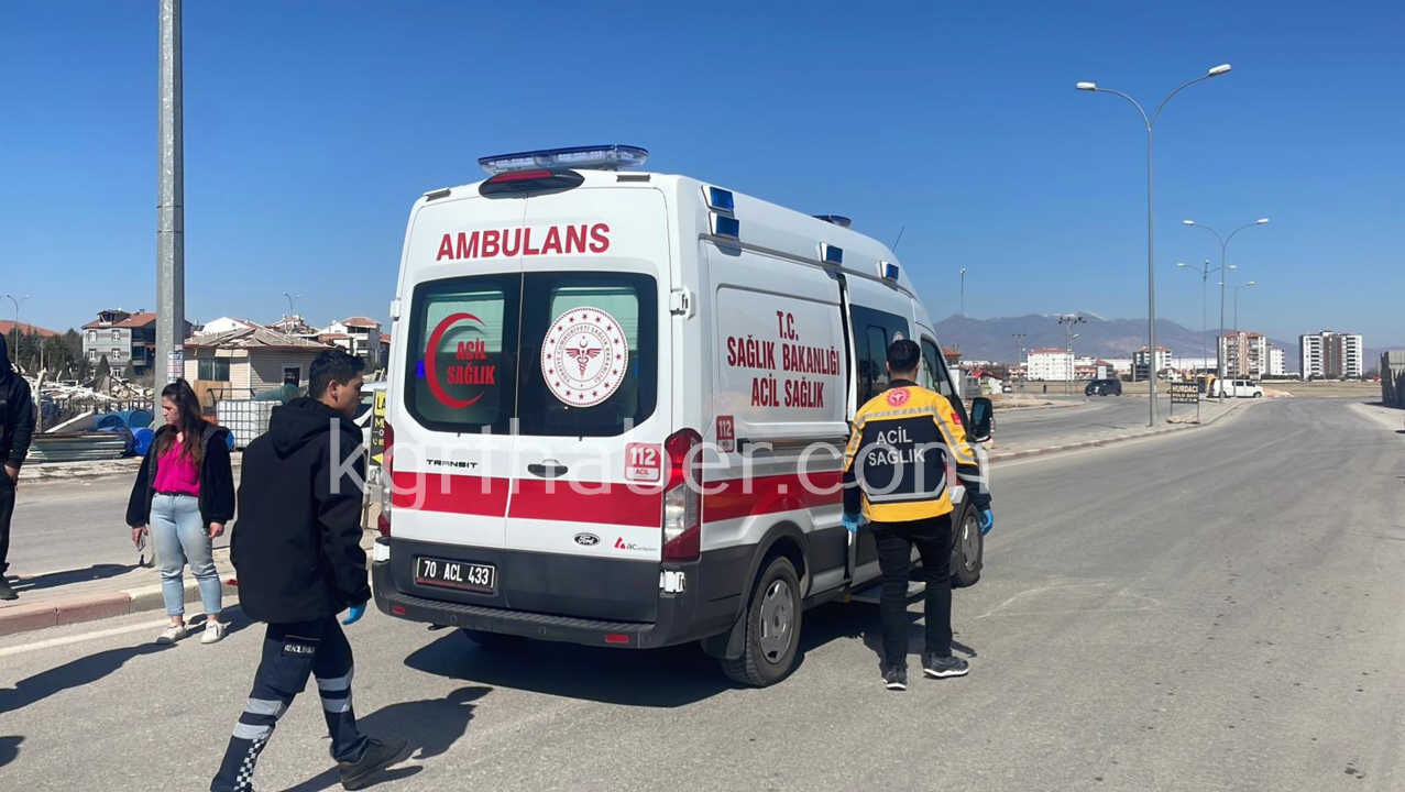 Karamanda 1 Kisinin Agir Yaralandigi Kaza Kamerada3