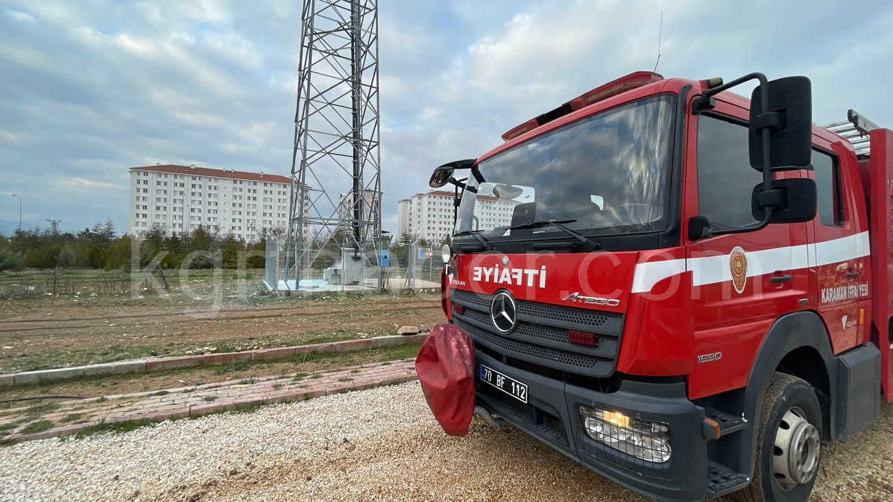 Karamanda Baz Istasyonu Yangini Panigi3