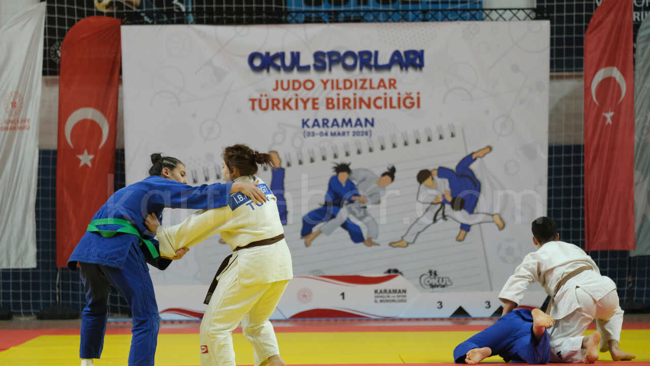 Karamanda Okul Sporlari Yildizlar Judo Turkiye Birinciligi Heyecani Basladi5