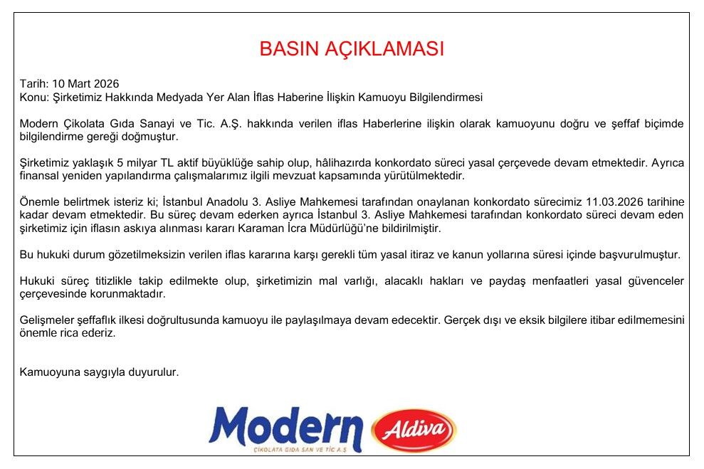 Modern Cikolatadan O Iddialara Aciklama-2