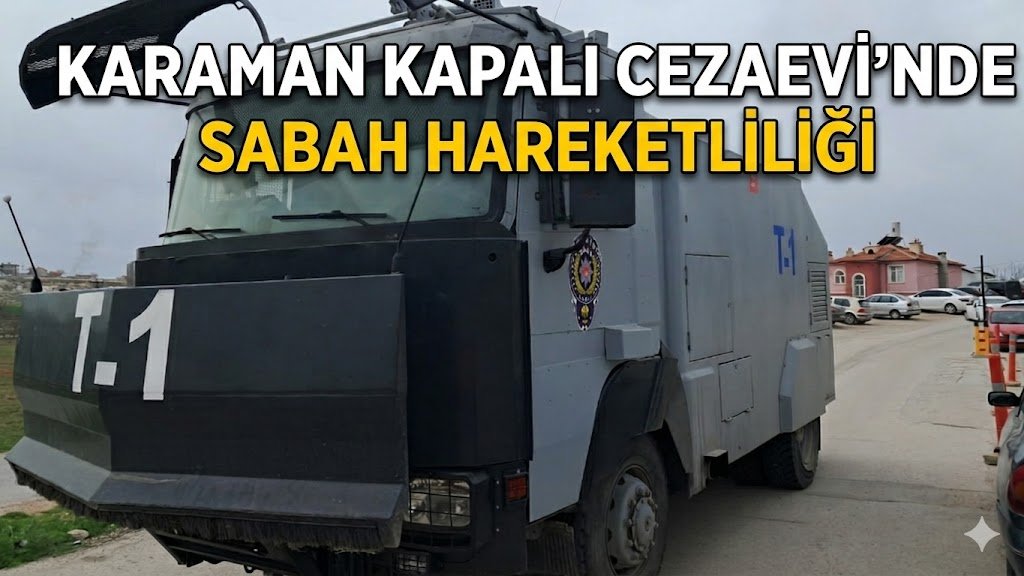 Karaman Kapalı Cezaevi’nde Hareketli Dakikalar