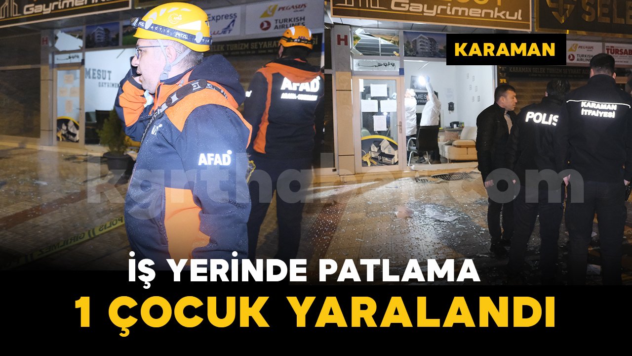 İş yerinde çakmak gazı bomba gibi patladı: 1 çocuk yaralandı