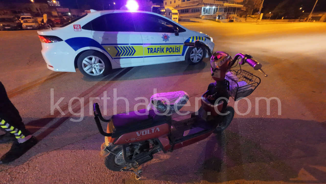 Karamanda Elektrikli Bisiklet Uzerinde Alkol Alan Surucuye 25 Bin Lira Ceza1