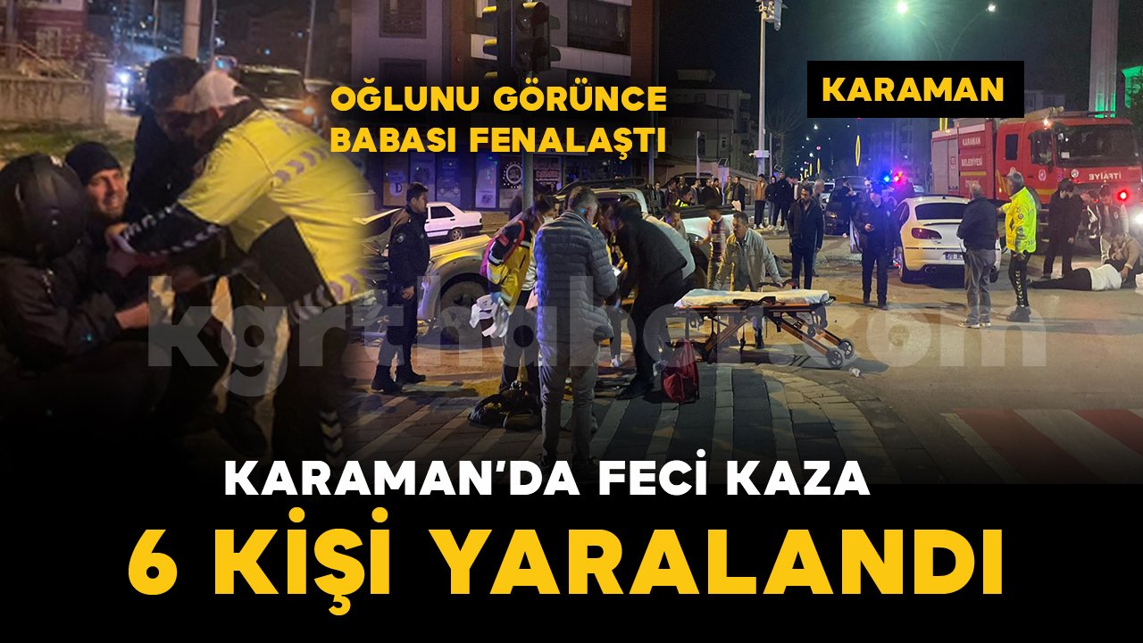 Kazada ortalık savaş alanına döndü: 6 yaralı