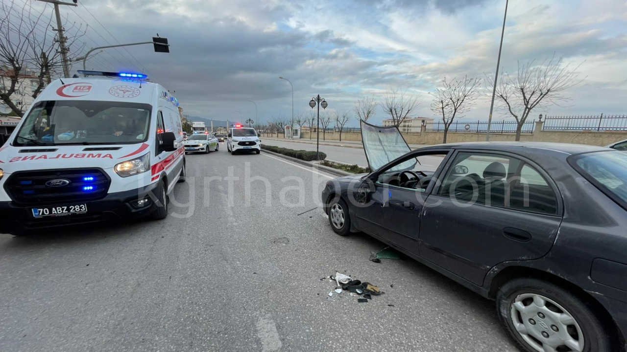 Karamanda Hastane Yolunda Kaza 1 Yarali7