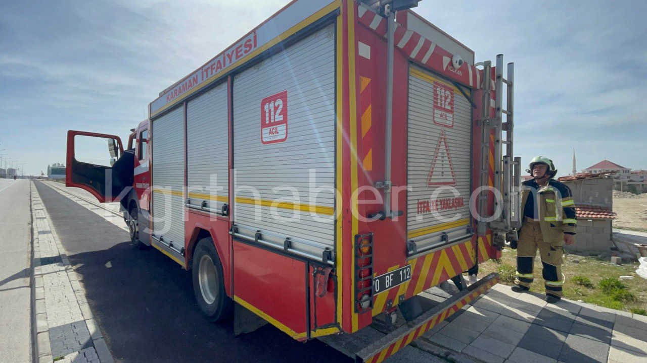 Karamanda Insaat Alaninda Korkutan Yangin0