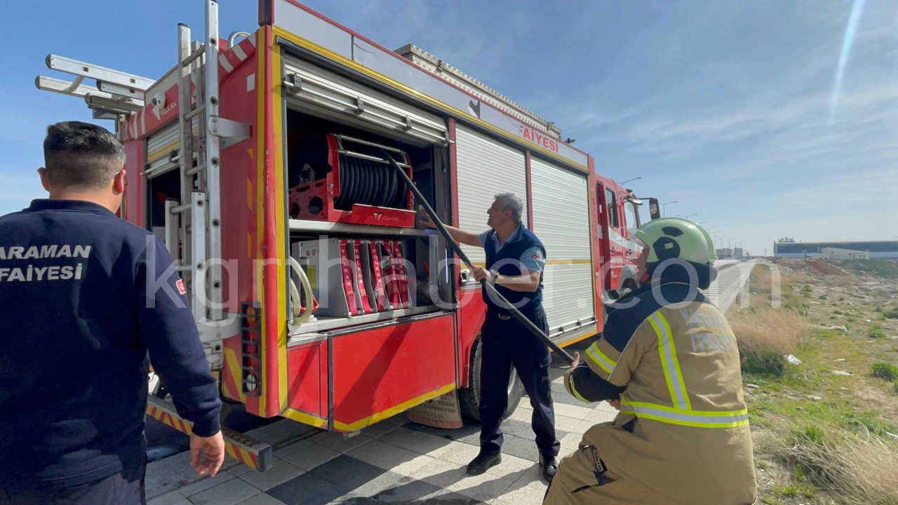 Karamanda Insaat Alaninda Korkutan Yangin4