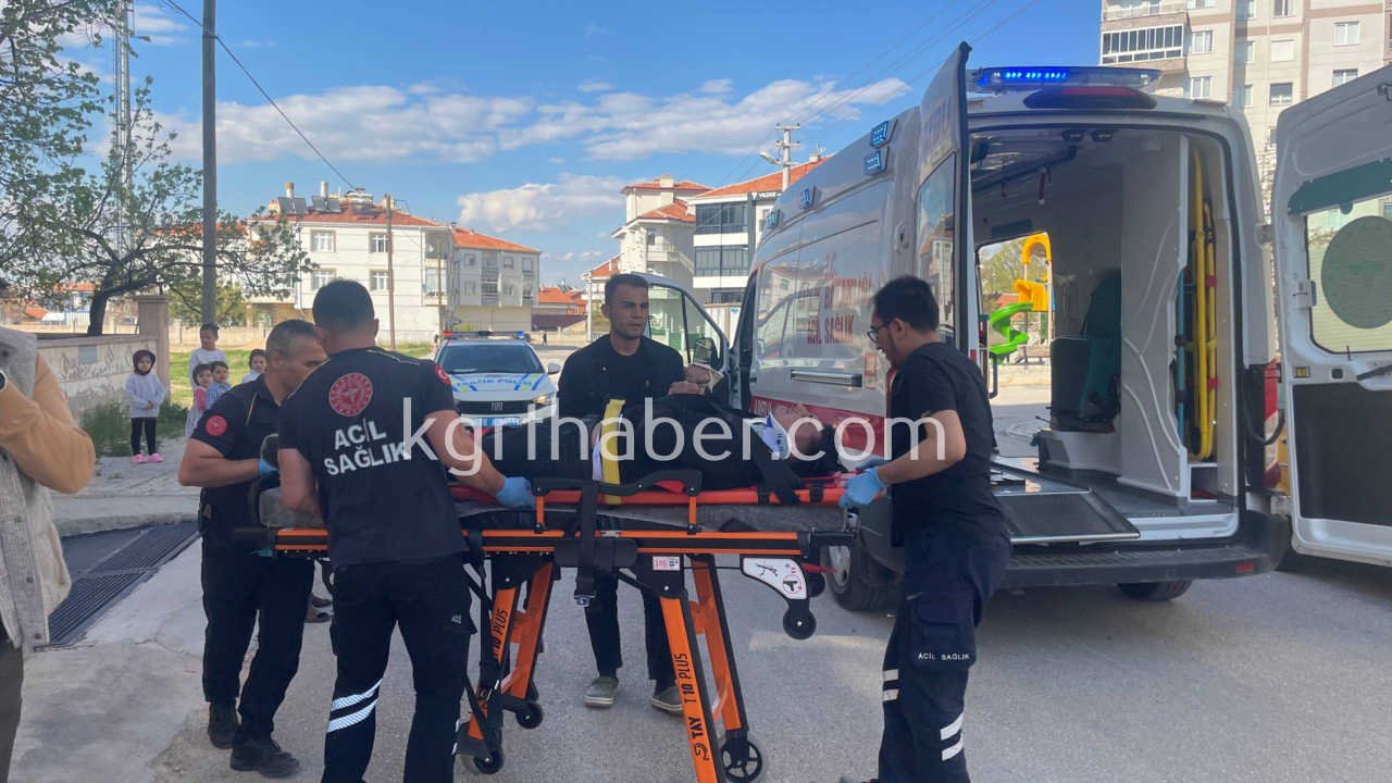 Karamanda Kontrolden Cikan Motosiklet 50 Metre Suruklendi 1 Yarali2