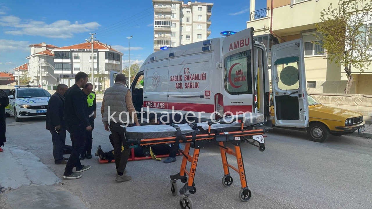 Karamanda Kontrolden Cikan Motosiklet 50 Metre Suruklendi 1 Yarali5