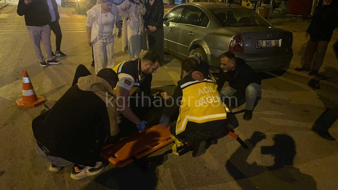 Kontrolden Cikan Motosiklet Devrildi 2 Yarali0