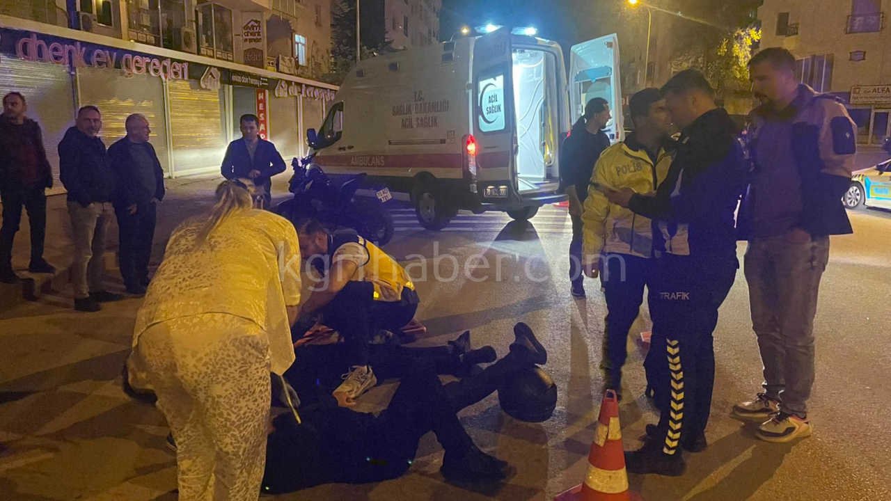 Kontrolden Cikan Motosiklet Devrildi 2 Yarali10