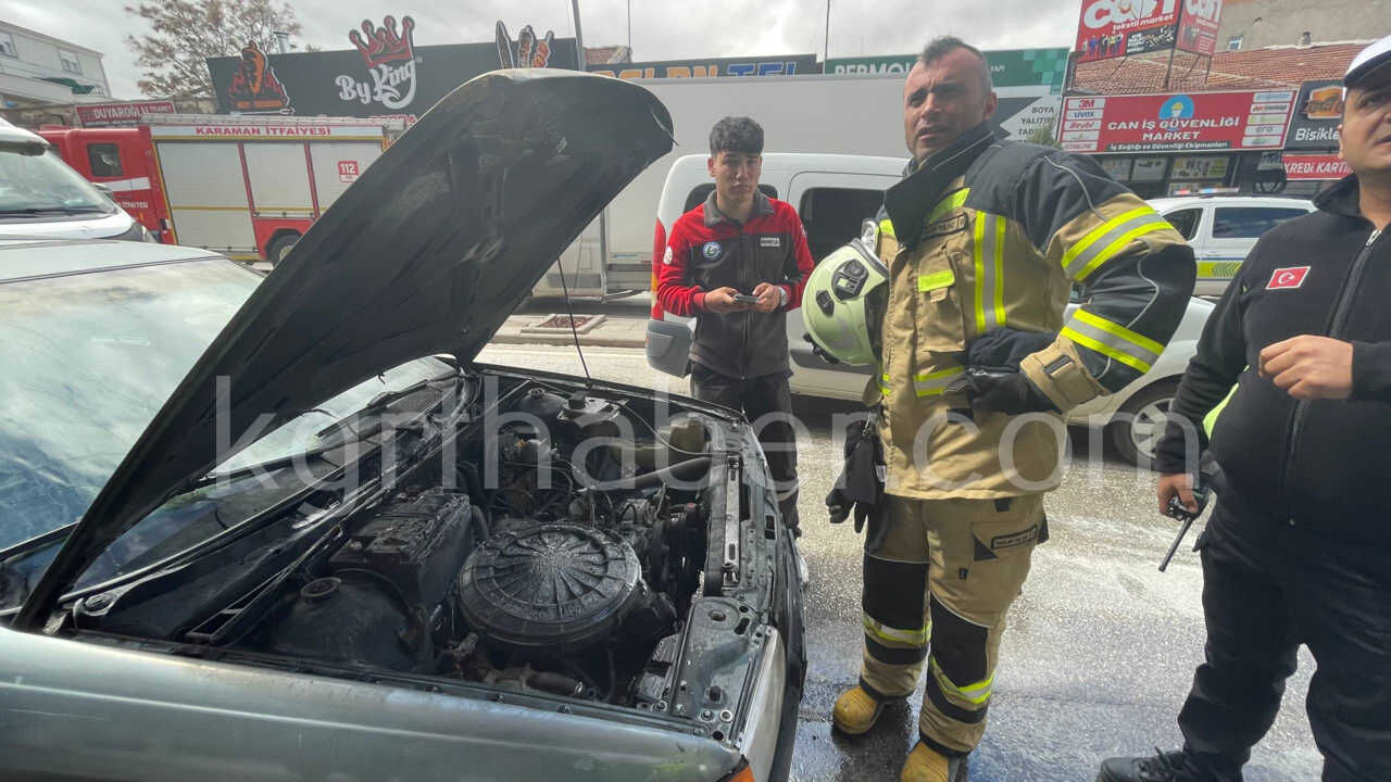 Otomobildeki Yangini Cevredeki Esnaf Sondurdu6