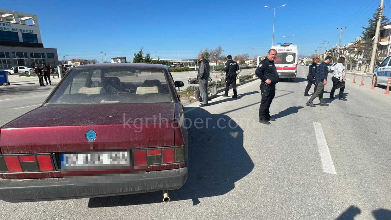 Otomobille Carpisan Motosiklet Karsi Seride Suruklendi 1 Yarali0