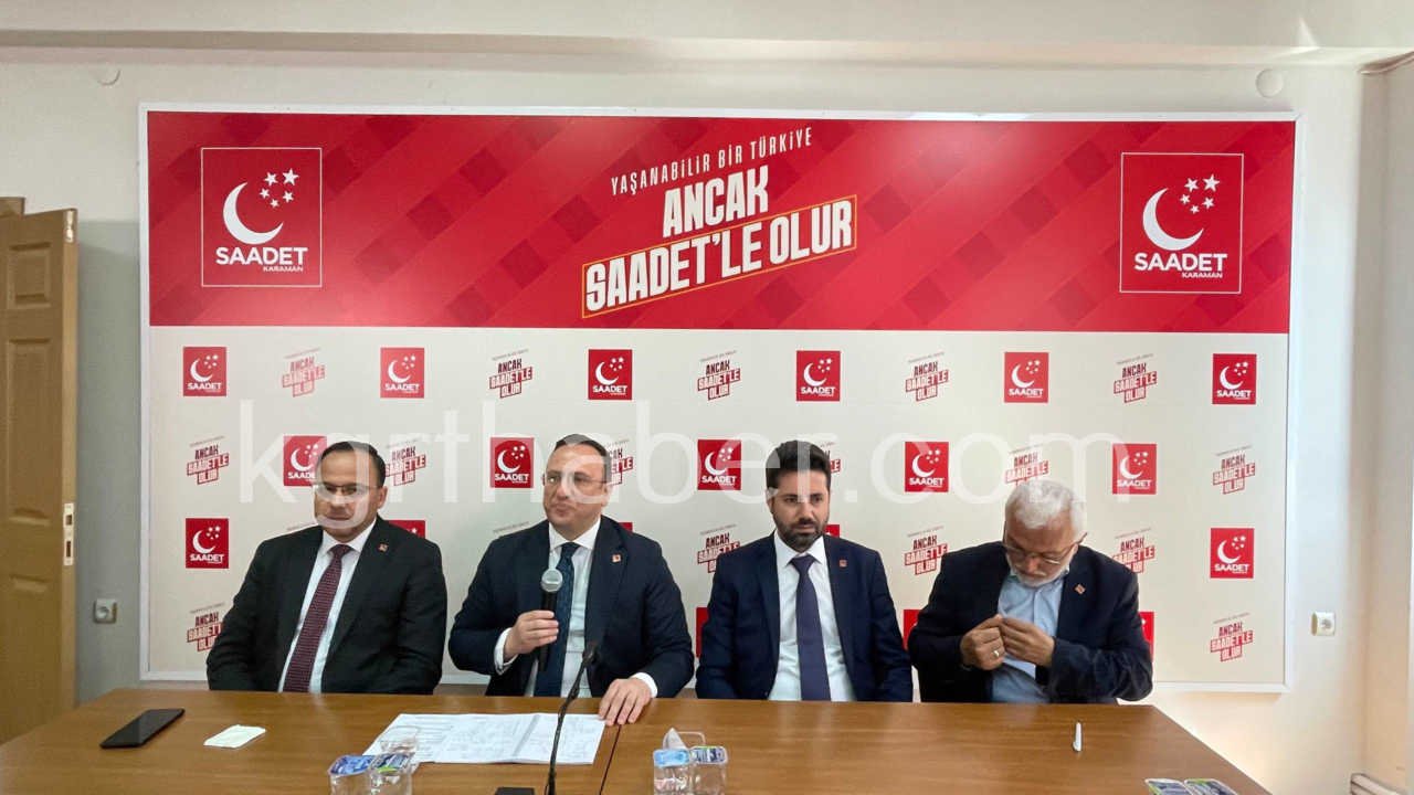 Saadet Partisi Genel Baskan Yardimcisi Sinan Tekin Karamanda1