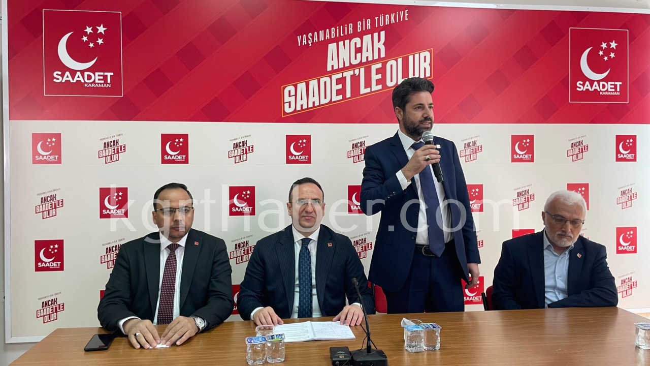 Saadet Partisi Genel Baskan Yardimcisi Sinan Tekin Karamanda2