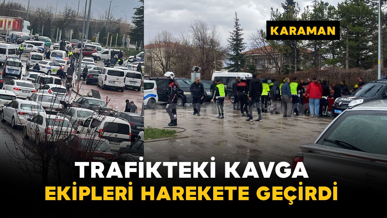 Trafik ışıklarındaki kavga kısa sürede büyüdü