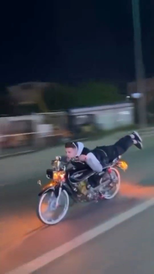 Trafikte Tehlikeli Anlar Motosiklet Surucusune 200 Bin Tl Ceza (3)