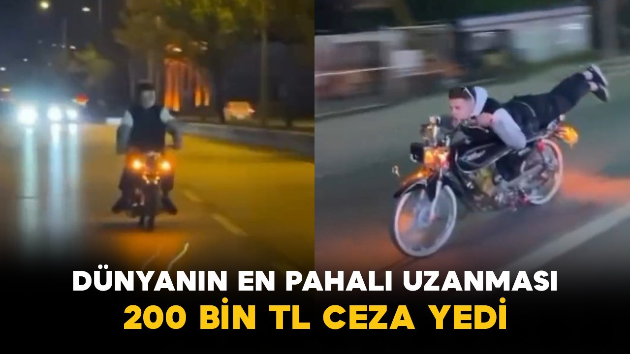 Trafikte Tehlikeli Anlar: Motosiklet Sürücüsüne 200 Bin TL Ceza