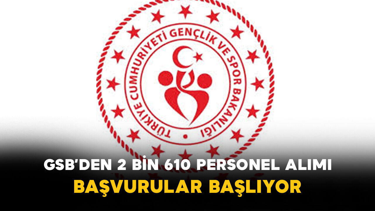GSB’den 2 Bin 610 Personel Alımı: Başvurular Başlıyor
