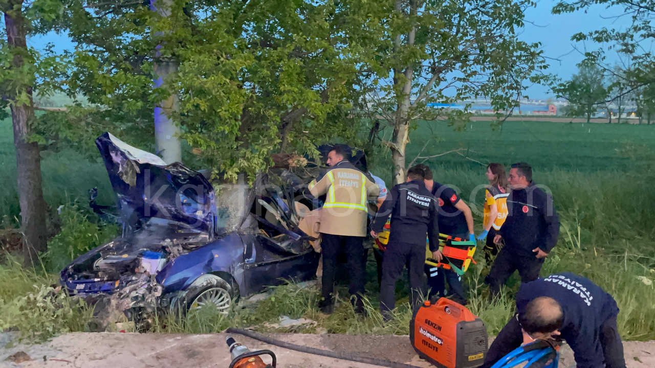 Karamanda Dugun Konvoyunda Feci Kaza 1 Olu 1 Yarali (11)