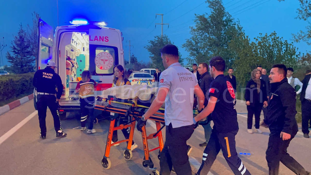 Karamanda Dugun Konvoyunda Feci Kaza 1 Olu 1 Yarali (13)