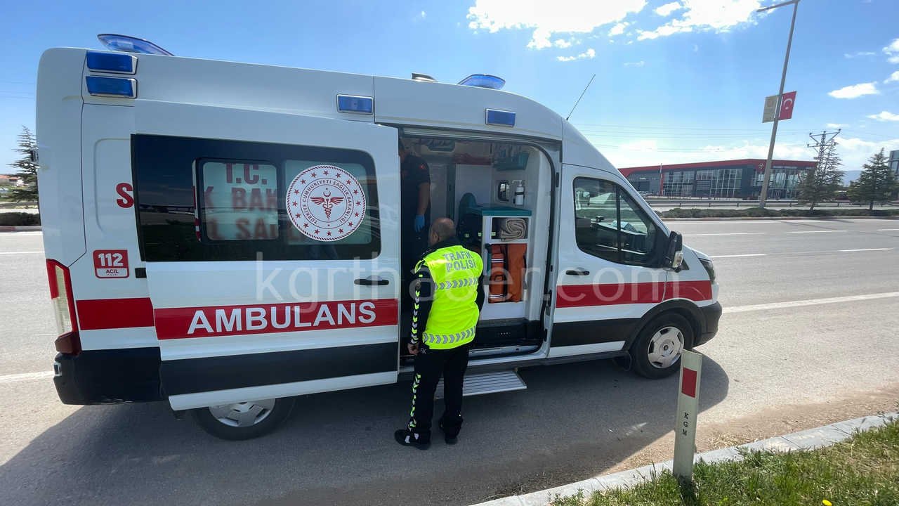 Karamanda Elektrikli Bisiklet Devrildi 1I Agir 2 Yarali4