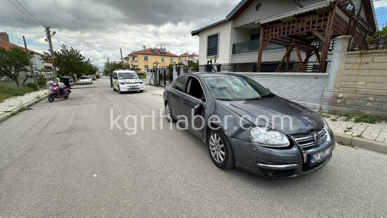 Karamanda Feci Kazada Otomobil Ile Motosiklet Carpisti 1 Yarali1