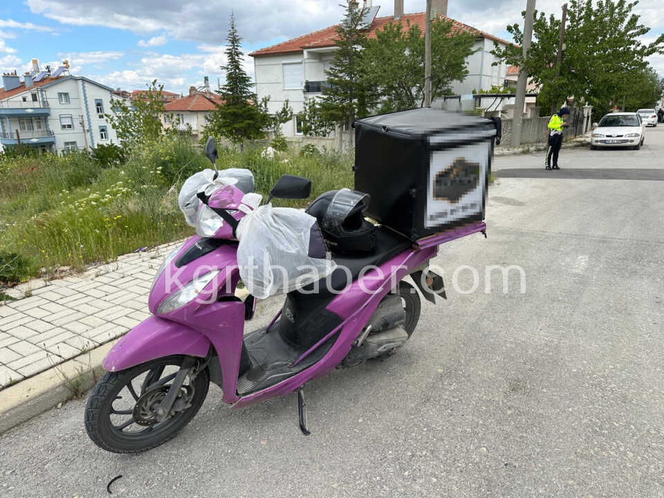 Karamanda Feci Kazada Otomobil Ile Motosiklet Carpisti 1 Yarali2