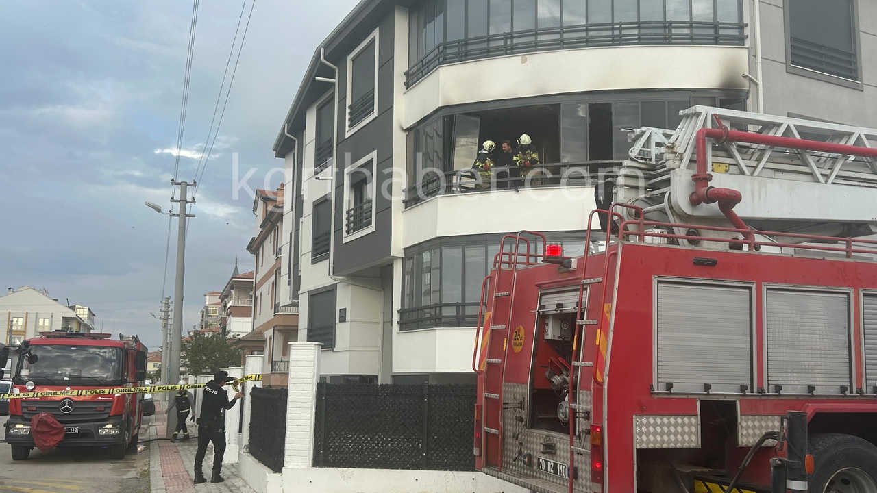 Karamanda Korkutan Balkon Yangini2