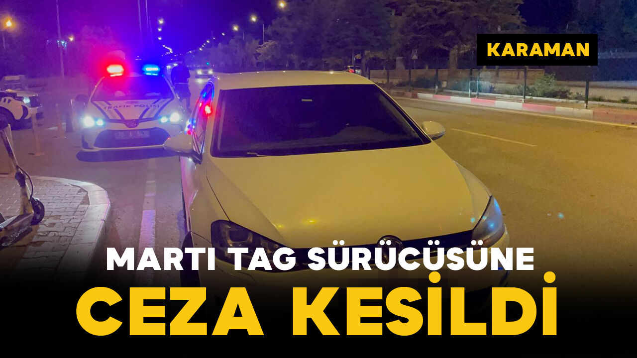 Karaman'da korsan taşımacılık cezası: Araç men edildi, 23 bin TL ceza kesildi
