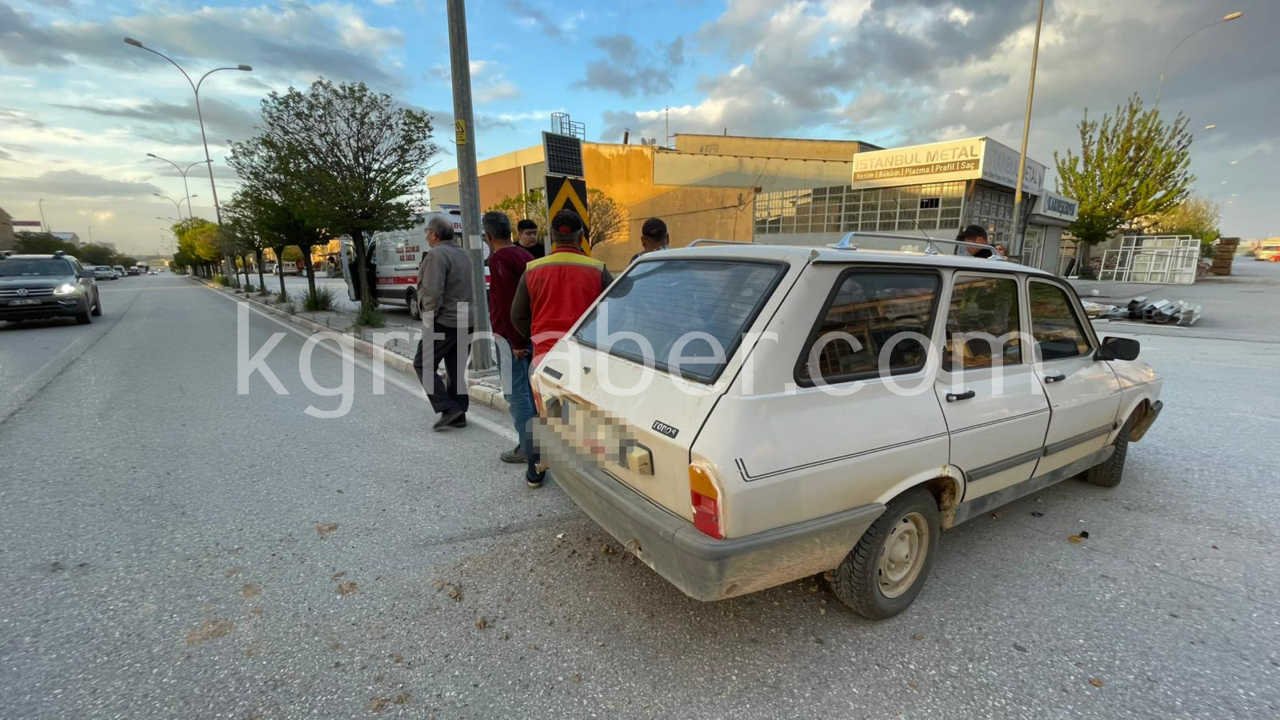 Karamanda Otomobil Ile Motosiklet Carpisti 1 Yarali1