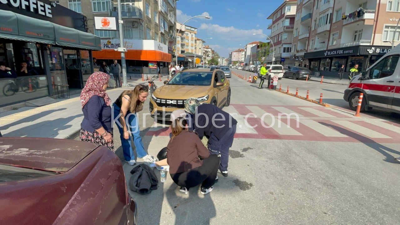 Karamanda Suv Aracla Carpisan Motosikletli Kadin Yaralandi2