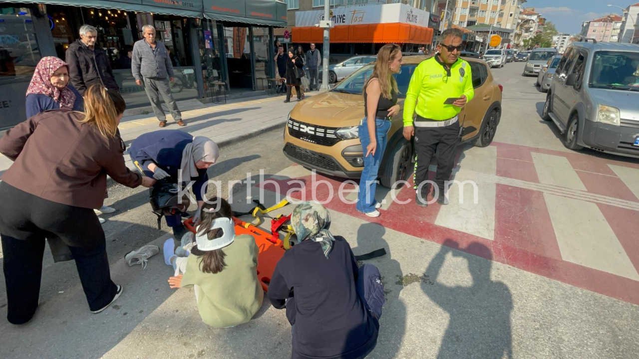 Karamanda Suv Aracla Carpisan Motosikletli Kadin Yaralandi9
