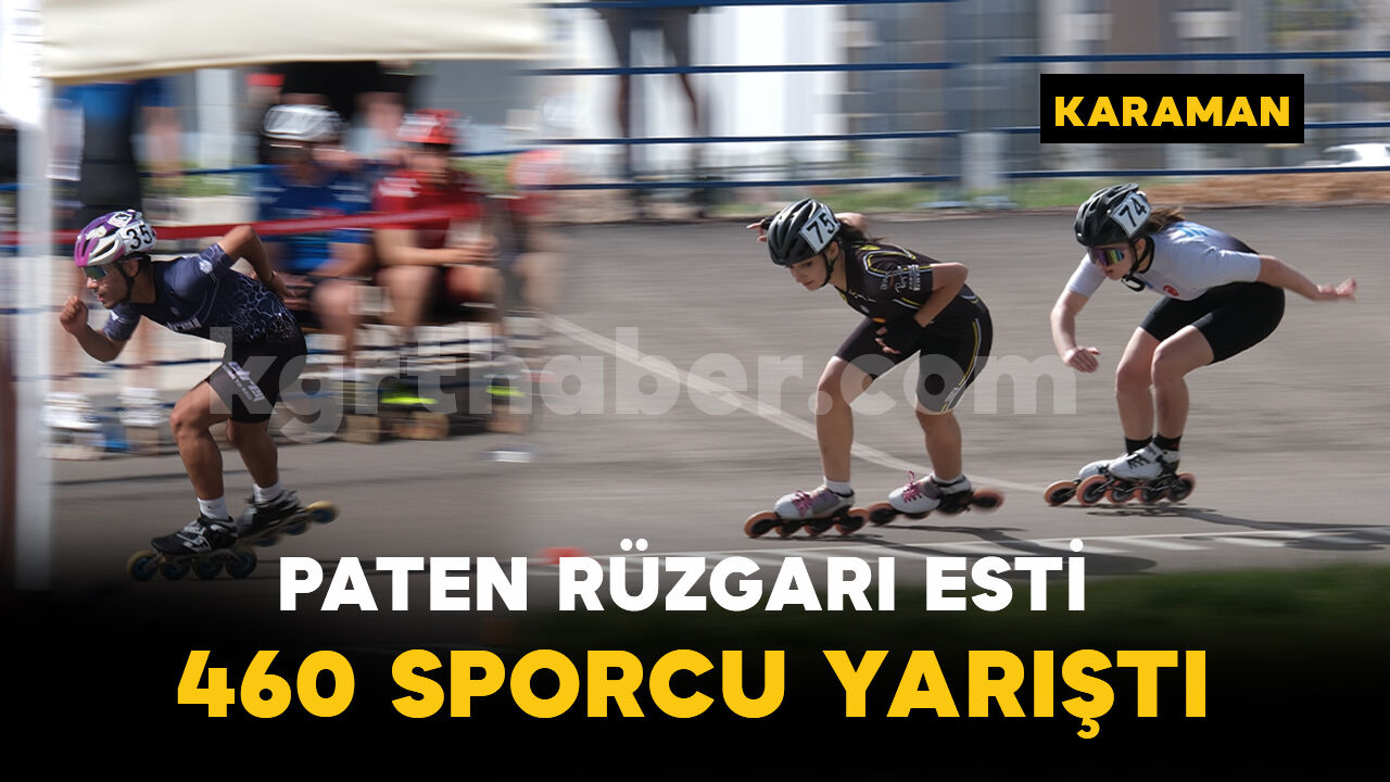 Karaman’da tekerlekli paten rüzgarı esti