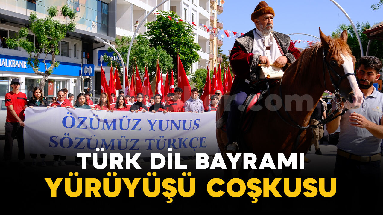 Karaman'da Türk Dil Bayramı coşkusu: Türk Dili Yürüyüşü gerçekleştirildi