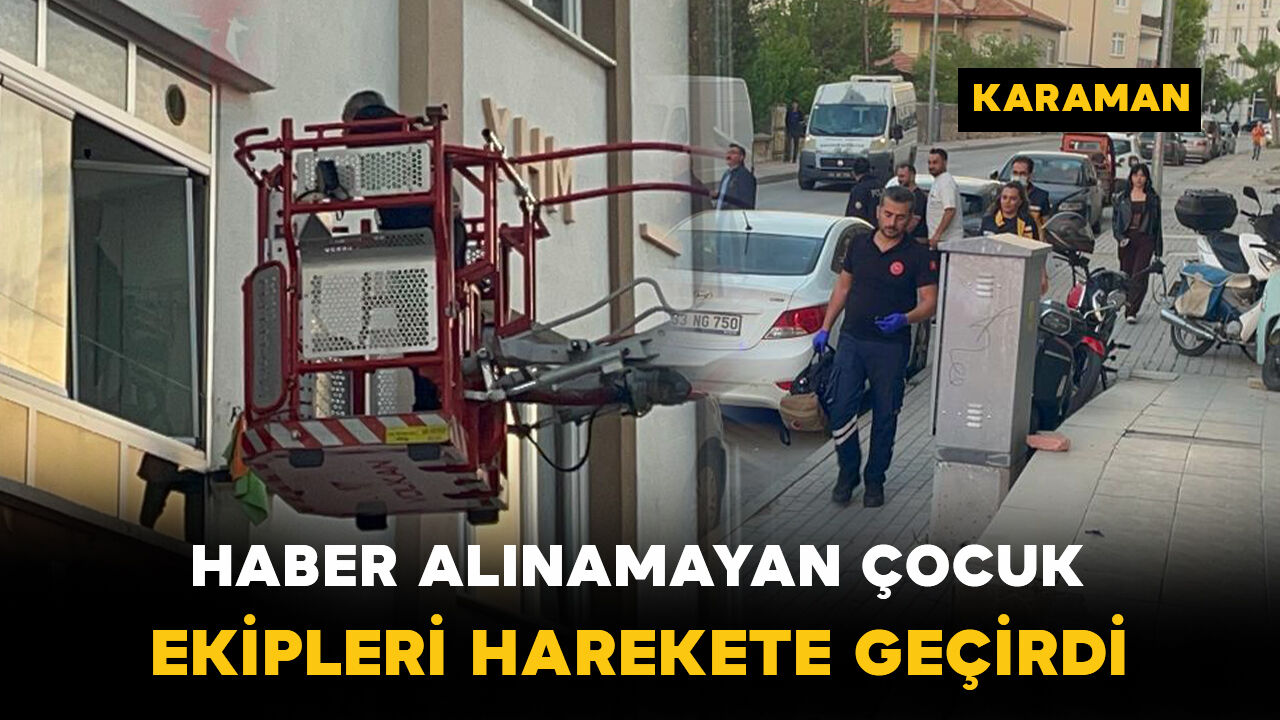 Kendisinden haber alınamayan çocuk ekipleri harekete geçirdi