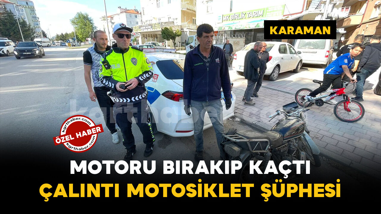 Polisi görünce motosikleti bırakıp kaçtı: şasesi kazınmış ve düz kontak yapılmış çıktı