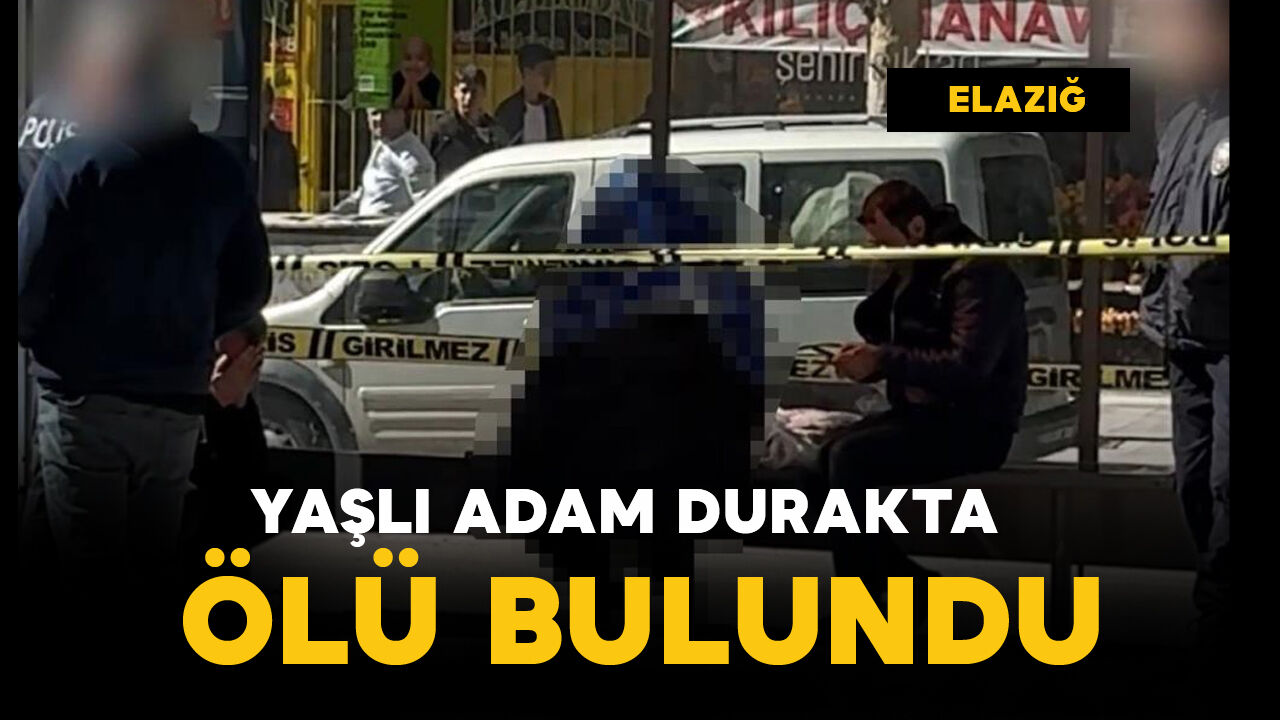 Yaşlı adam durakta oturur vaziyette ölü bulundu