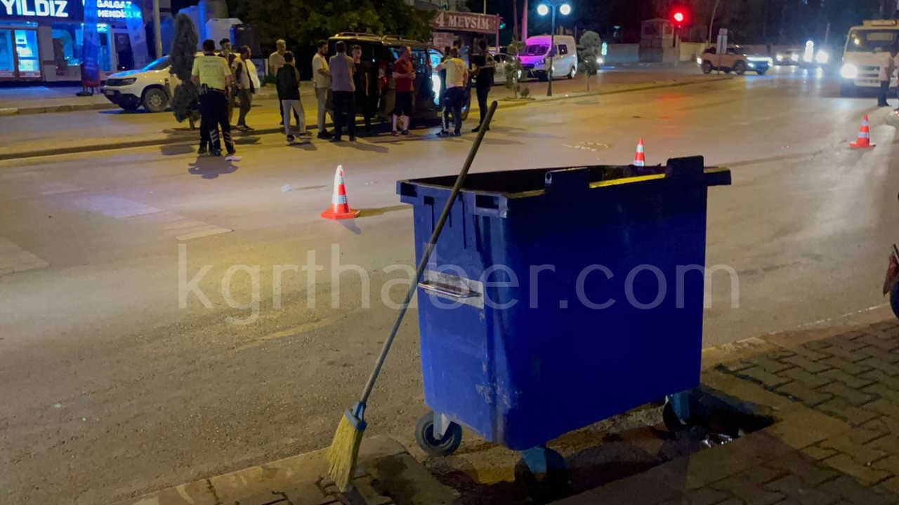 Karamanda Belediye Iscisine Hafif Ticari Arac Carpti 1I Agir 2 Yarali6