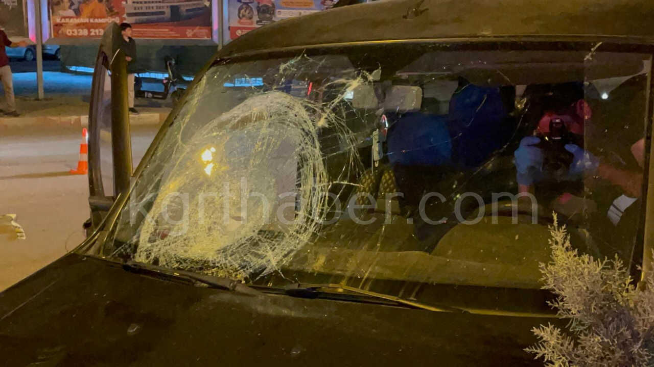 Karamanda Belediye Iscisine Hafif Ticari Arac Carpti 1I Agir 2 Yarali7