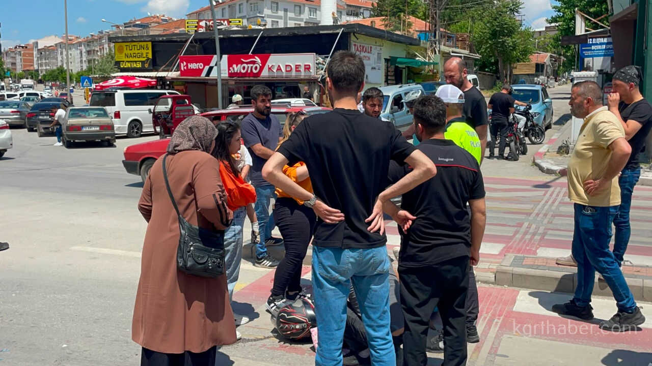 Karamanda Kaza Genc Motosikletli Yaralandi5