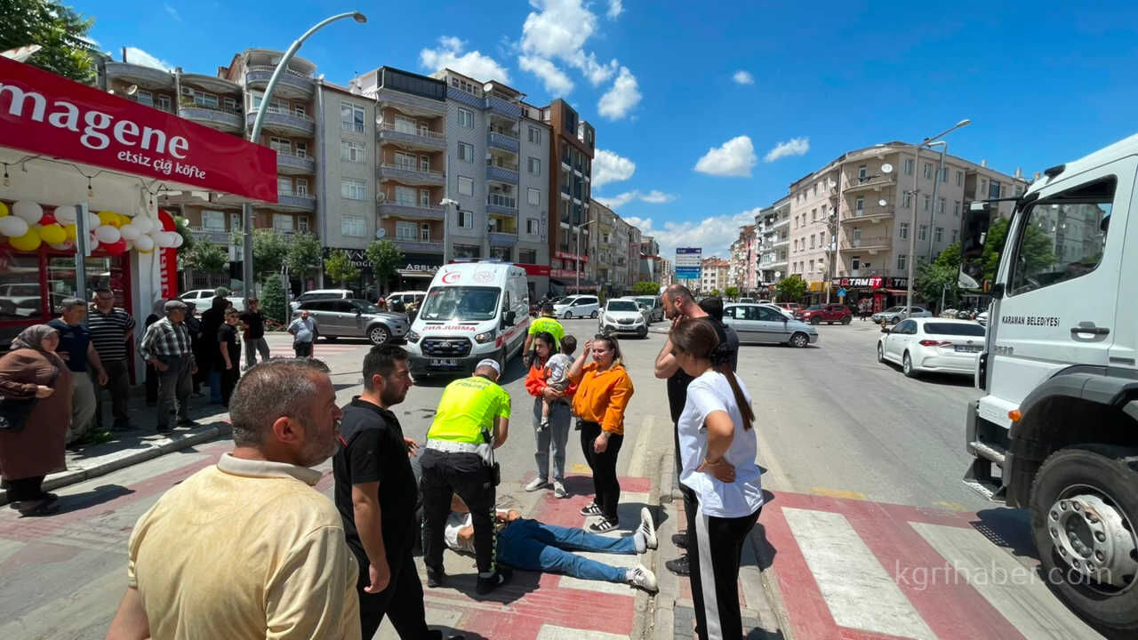 Karamanda Kaza Genc Motosikletli Yaralandi9
