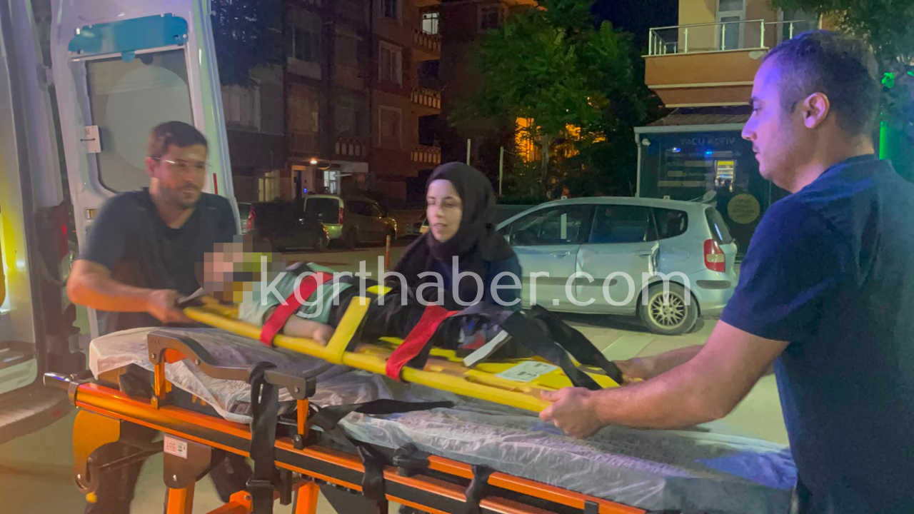 Karamanda Motosikletin Carptigi 3 Yasindaki Cocuk Yaralandi1