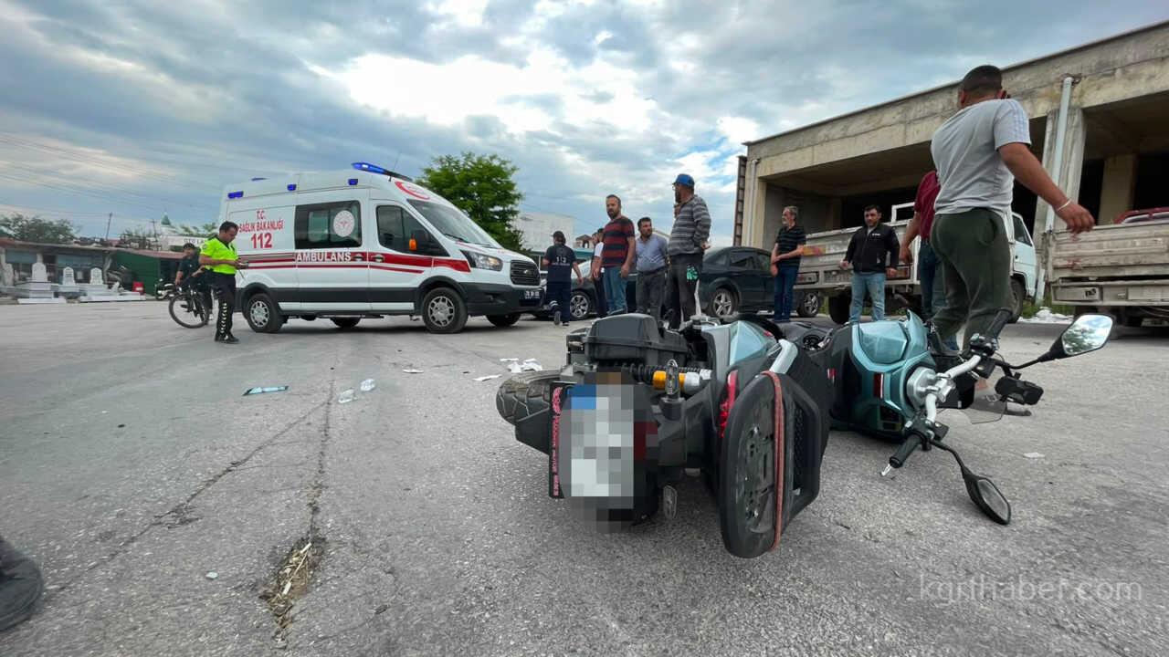 Karamanda Motosikletler Carpisti 2 Yarali0