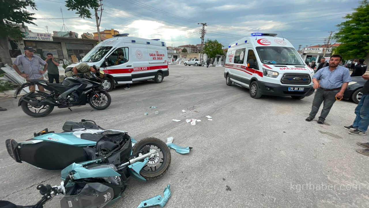 Karamanda Motosikletler Carpisti 2 Yarali5