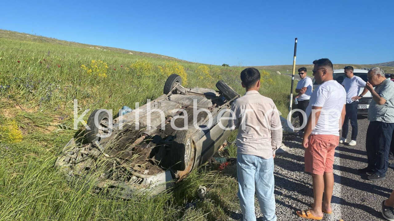 Karamanda Otomobil Sarampole Takla Atti 1 Olu 1 Yarali2